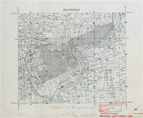 1927年上海地图 Shanghai, OR 326 (map)?图源大英图书馆